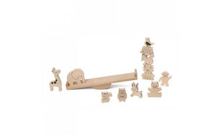 木のおもちゃ MOCCO 森のどうぶつシーソー木製 知育 プレゼント 贈り物 お祝い 対象年齢3歳から