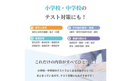 学習ポスター 音楽の表【B3+A4 2枚セット】