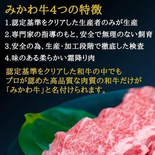 A5等級みかわ牛　しゃぶしゃぶ・すき焼き用スライス肉　500g