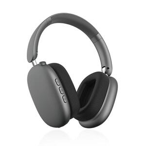 ワイヤレスヘッドホン＜グレー＞イヤホン ヘッドセット Bluetooth5.4 超低遅延 wireless マイク内蔵 自動ペアリング ノイズキャンセリング クリア通話 オーディオケーブル付き