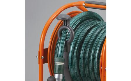 テツノホースリール  塩ビホース41m レバーノズル付 HLA-40N＜オレンジ＞