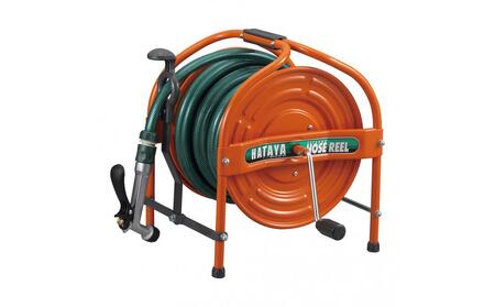 テツノホースリール 塩ビホース21m レバーノズル付 HSA-20N＜オレンジ＞
