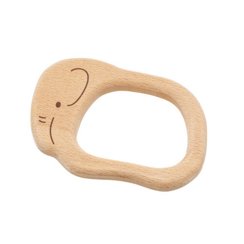 木のおもちゃ ＭＯＣＣＯ　森のベビートイ　ぞう　木製玩具 対象年齢6ヶ月から