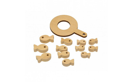 MOCCO プカプカ金魚すくい 木製玩具 木のおもちゃ 対象年齢3歳から