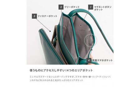 Y-STYLE 魔法の収納スマホショルダー【グリーン】