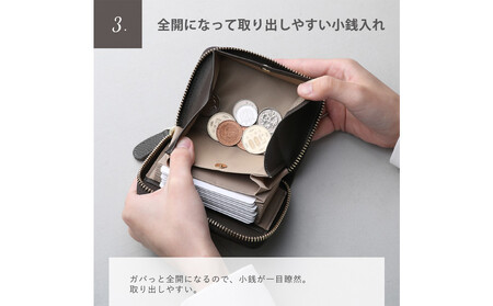 Y-STYLE 魔法の収納ウォレット（SMALL）【ホワイトグレー】