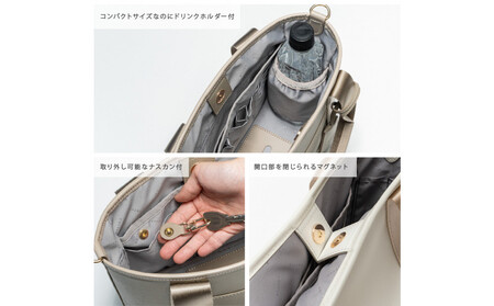 Y-STYLE 魔法の収納トートバッグ Sサイズ【マロンベージュ】