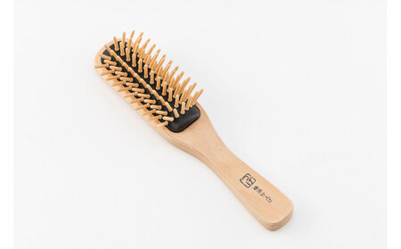 【セット】つげブローブラシ＋つげのくし（ねこ）携帯袋付き