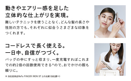 ReFa FINGER IRON ST 6【シャンパンゴールド】 アイロン リファ 家電 美容 アイロン