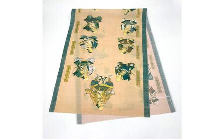 オリジナル【手ぬぐい】掛軸「徳川十六神将図」デザイン/名古屋刀剣博物館