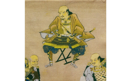 オリジナル【手ぬぐい】掛軸「徳川十六神将図」デザイン/名古屋刀剣博物館