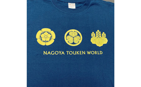 オリジナル【三英傑家紋Tシャツ】Mサイズ(ネイビー)/名古屋刀剣博物館