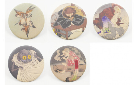 オリジナル【浮世絵缶バッジ】16点セット／名古屋刀剣博物館