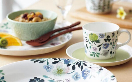 ナルミ アンナエミリア 兼用カップ＆ソーサー(クローバーガーデン) 220cc 51854-23117P