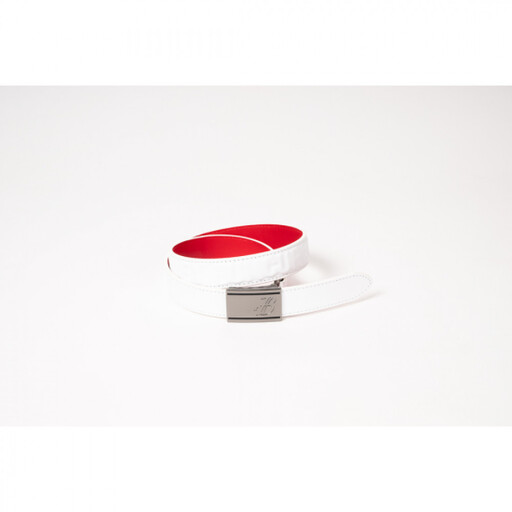 BUNCUREY　ローラーバックルベルト（BM23SS-08-023）〈ホワイト〉