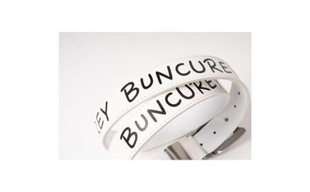 BUNCUREY　ロゴPTベルト（BM23SS-08-021）〈ブラック〉