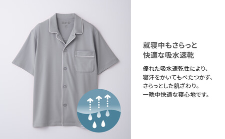【男女兼用 LLサイズ ネイビー】ReDリカバリーウェア スリープ パジャマトップス長袖 ルームウェア 部屋着 疲労回復 血行促進 一般医療機器 バイタルテック