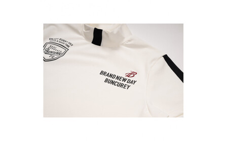 BUNCUREY　ゴルフウェア　半袖モックネック（BL23SS-02-507）ブラック／サイズ0