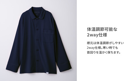【男女兼用 Mサイズ 淡グレー】ReD スリープ パジャマトップス長袖