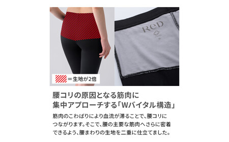 【女性用 Mサイズ】ReDリカバリーウェア オーバーパンツ 腰コリ改善 ショーツ スパッツ 疲労回復 血行促進 一般医療機器 バイタルテック