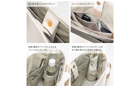 Y-STYLE 魔法の収納トートバッグ Mサイズ【ブラウン】