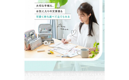 Y-Style 手帳が入るペンケース Lサイズ【パープル】