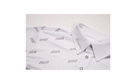 BUNCUREY　ゴルフウェア　≪B≫ロゴ半袖ポロシャツ（BM23SS-01-005）オフ／サイズ4