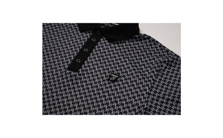 BUNCUREY　ゴルフウェア　モノグラム半袖ポロシャツ（BM23SS-01-006）ベージュ／サイズ4