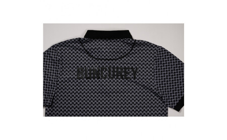 BUNCUREY　ゴルフウェア　モノグラム半袖ポロシャツ（BM23SS-01-006）ベージュ／サイズ5