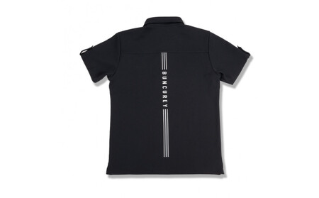 BUNCUREY　ゴルフウェア　ロゴポロシャツ（BM23SS-01-042）ブラック／サイズ3