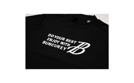 BUNCUREY　ゴルフウェア　バイカラー半袖モックネック（BM23SS-02-007）ブラック／サイズ5