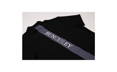 BUNCUREY　ゴルフウェア　バイカラー半袖モックネック（BM23SS-02-007）オフ／サイズ5