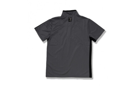 BUNCUREY　ゴルフウェア　ジップアップ半袖モックネック（BM23SS-02-008）グレー／サイズ6