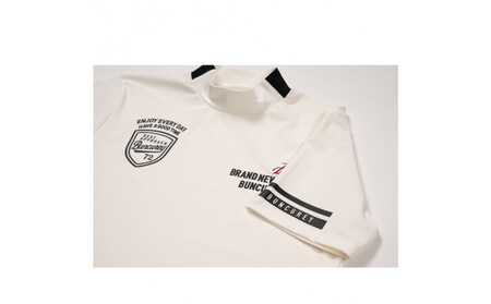 BUNCUREY　ゴルフウェア　半袖モックネック（BM23SS-02-044）グレー／サイズ5