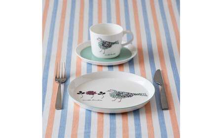 ナルミ アンナエミリア カップ&ソーサー(とり) 220cc 2人用 96697-23167P