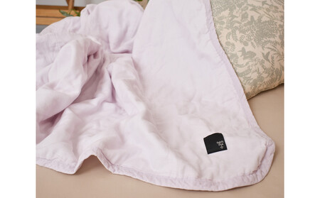 5重ガーゼキルトケット　シングル（ロゼ・ラベンダー）