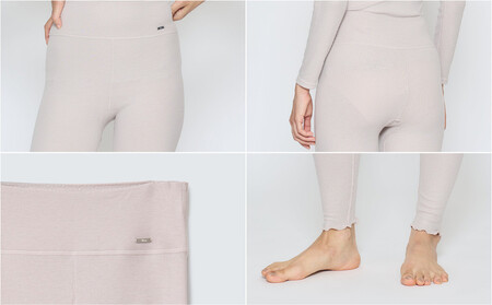 【Lサイズ】リファ バイタルテック リッチシルクリブ レギンス