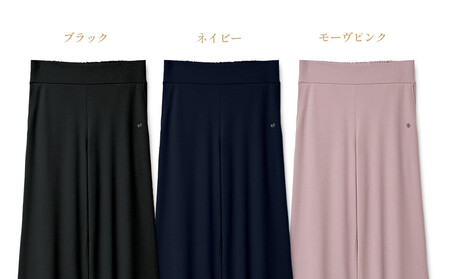 【ネイビー Sサイズ】リファ バイタルテック モイストスムース ワイドパンツ