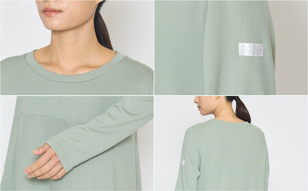 【ピンク Mサイズ】リファ バイタルテック モイストスムース ロングスリーブプルオーバー