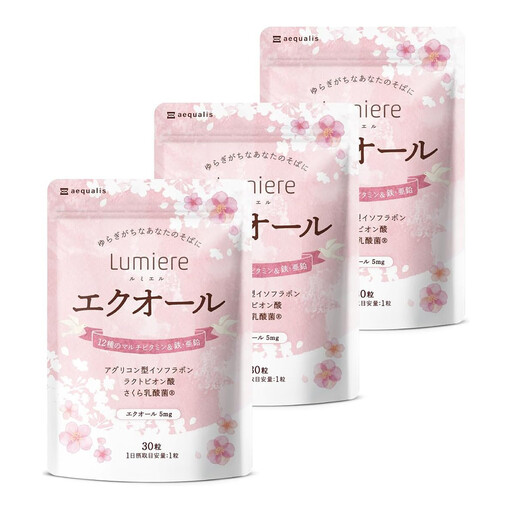 エクオール サプリメント ルミエル エクオール 3袋