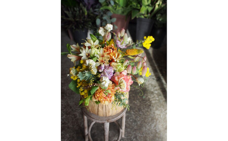 【定期便 12回】季節のお花・おまかせフラワーアレンジ