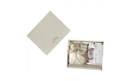 オーガニックコットンベビーウェア3点セット(恐竜プリント)