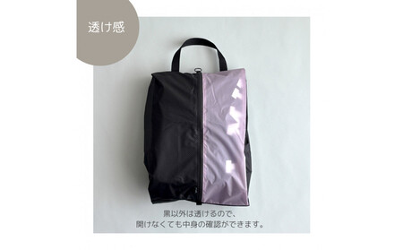 【Lサイズ・薄紫】軽量ナイロン登山靴ケース　　シューズケース　着替えポーチ　旅行用　アウトドア　ショートブーツ