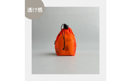 【XS 0.5L・オレンジ】　手のひらサイズの軽量ナイロン巾着袋