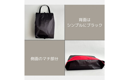 【Mサイズ・赤】軽量ナイロンシューズケース　着替えポーチ　上靴袋