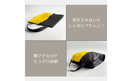 【Mサイズ・黄色】軽量ナイロンシューズケース　着替えポーチ　上靴袋