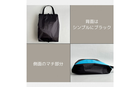 【Mサイズ・水色】軽量ナイロンシューズケース　着替えポーチ　上靴袋