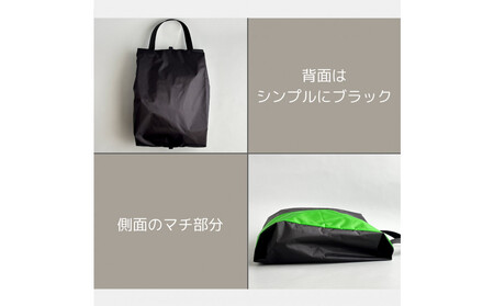 【Mサイズ・緑】軽量ナイロンシューズケース　着替えポーチ　上靴袋