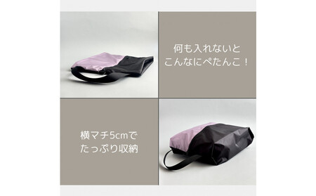 【Mサイズ・ラベンダー】軽量ナイロンシューズケース　着替えポーチ　上靴袋