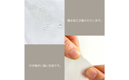 【Sサイズ・白】ガバッと開く！撥水ナイロン上履き袋　シューズケース　着替え入れ